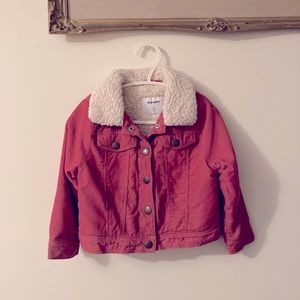 Old Navy Sherpa Lined Corduroy Toddler Jacket